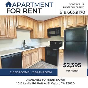 2 Bed 2 Bath for Rent - El Cajon 