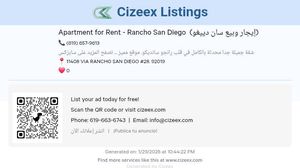 Apartment for Rent - Rancho San Diego 