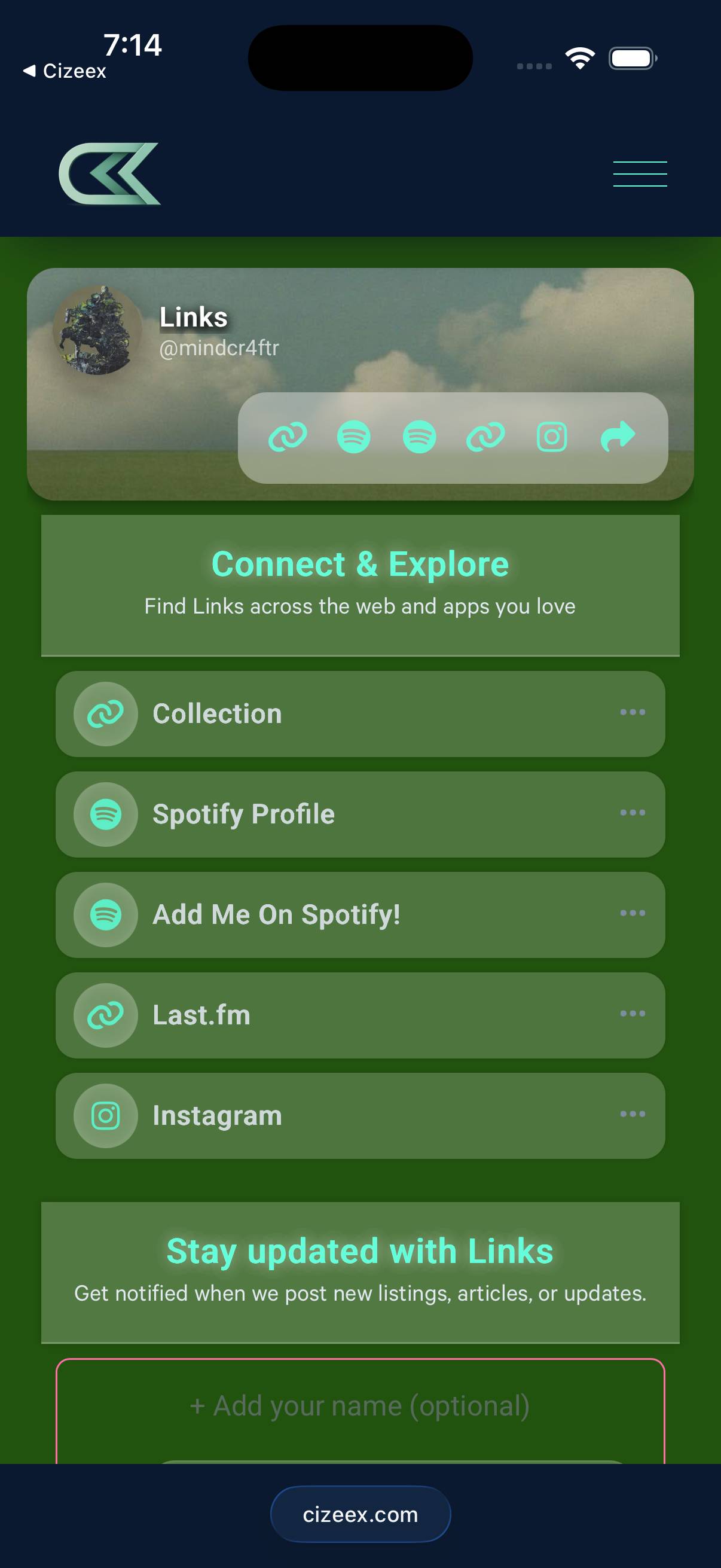 Link-in-Bio Hub